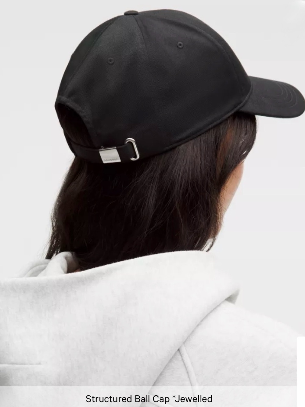 🆕 LULULEMON Structured Ball Cap Jewelled NWT Black Size L/XL - Picture 2 of 16
